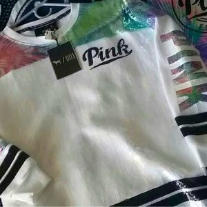 Victoria’s Secret Pink Limited Release Full Sequin Crewneck Sweater- Medium